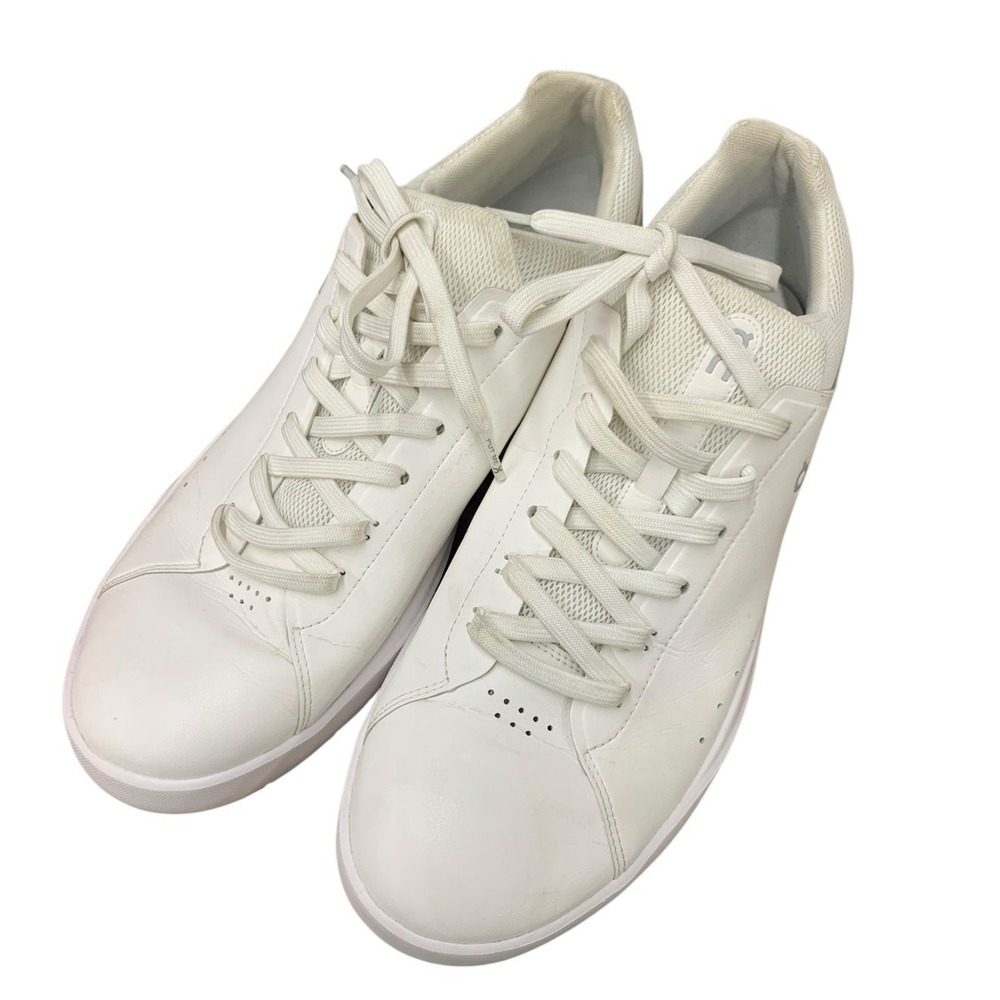 On Men's THE ROGER Advantage Shoes SZ M13 White‎ / white Running